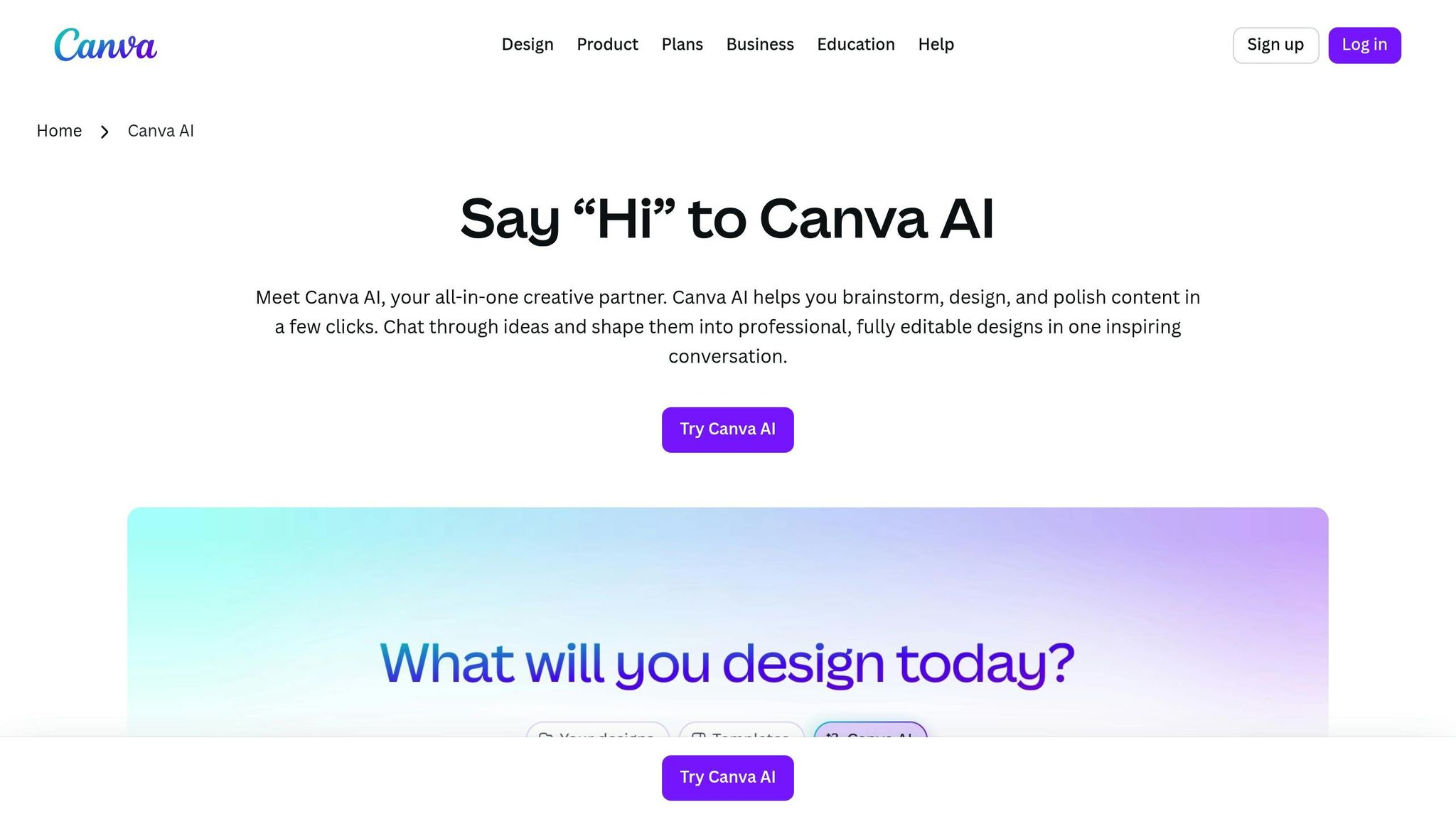Canva Magic Design in action