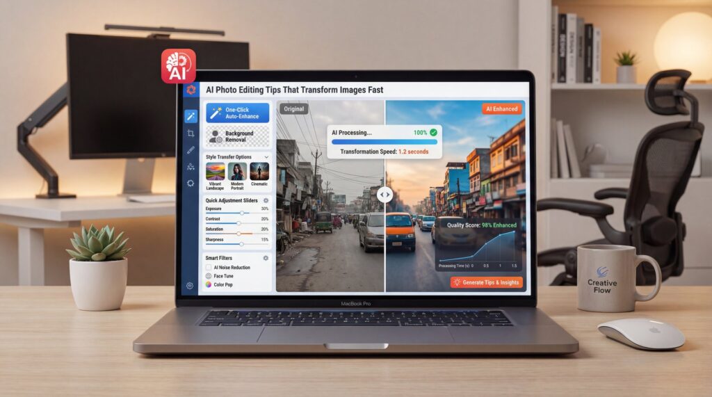 AI Photo Editing Tips That Transform Images Fast - auto-enhance, background removal, style transfer guide
