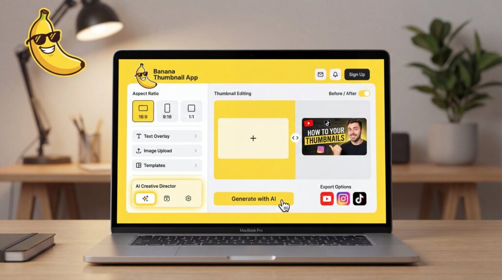 Banana Thumbnail App Tutorial for More Clicks - thumbnail optimization, CTR improvement, AI creative director guide