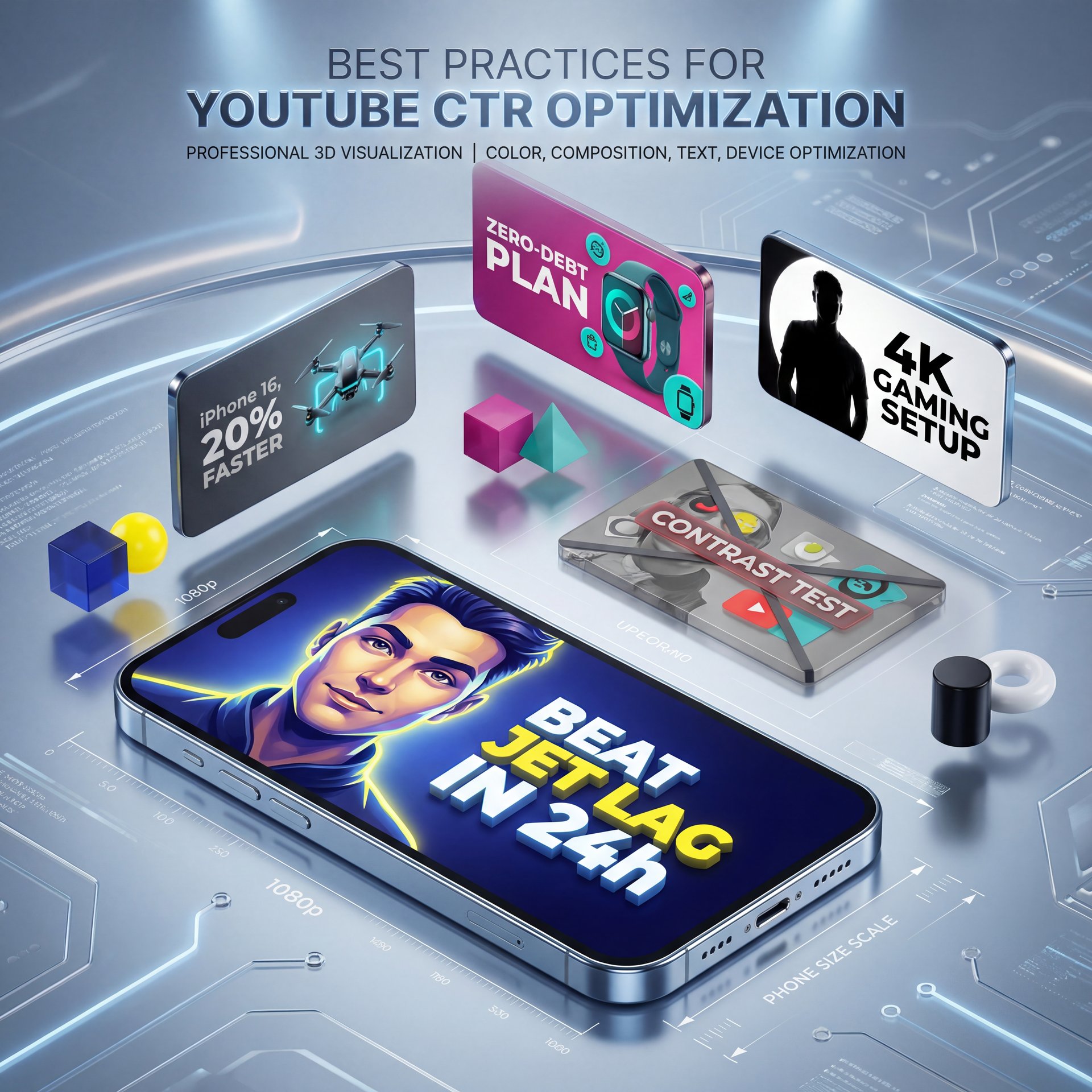 Illustration showing Best Practices for YouTube CTR Optimization
