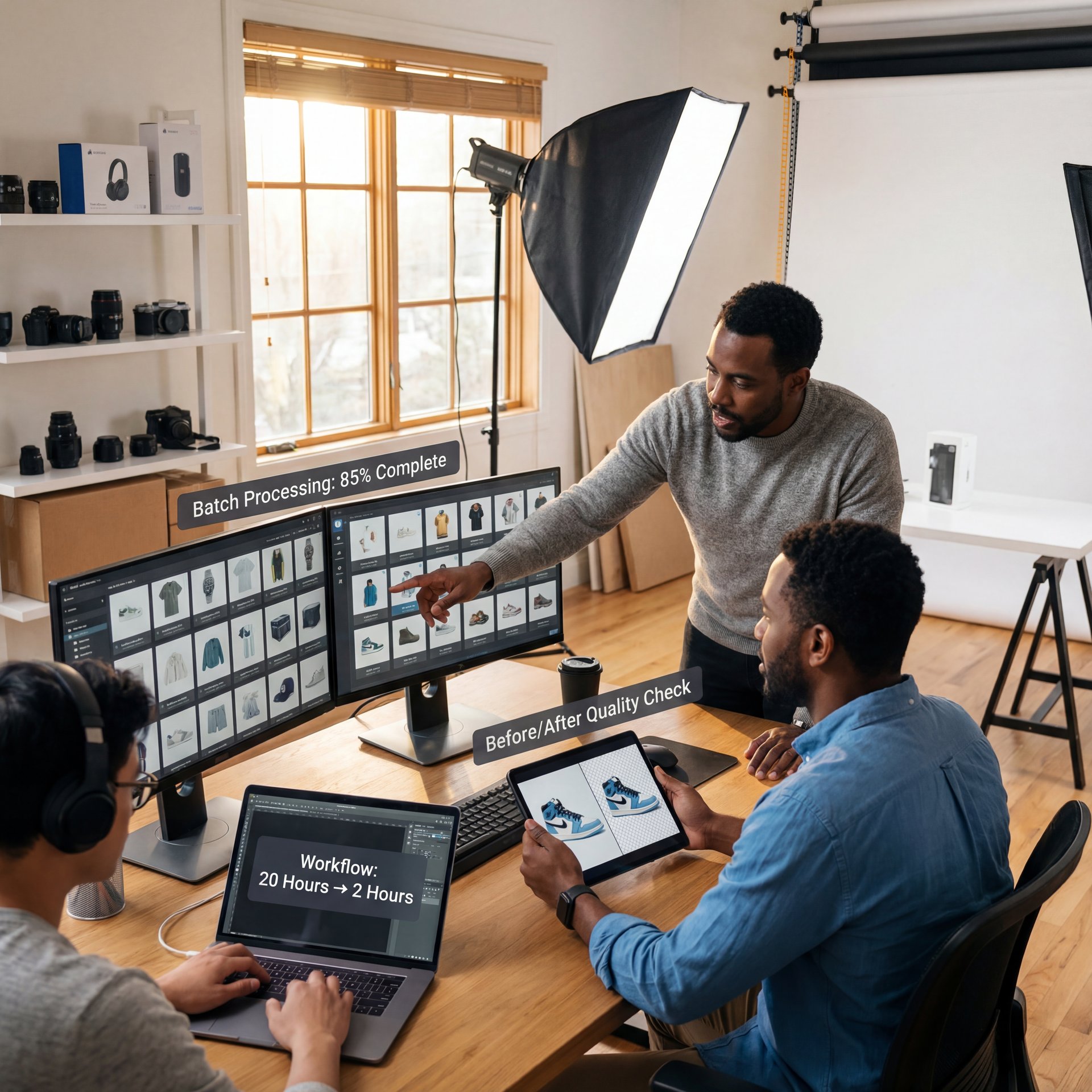 Illustration showing How to batch background removal without losing quality