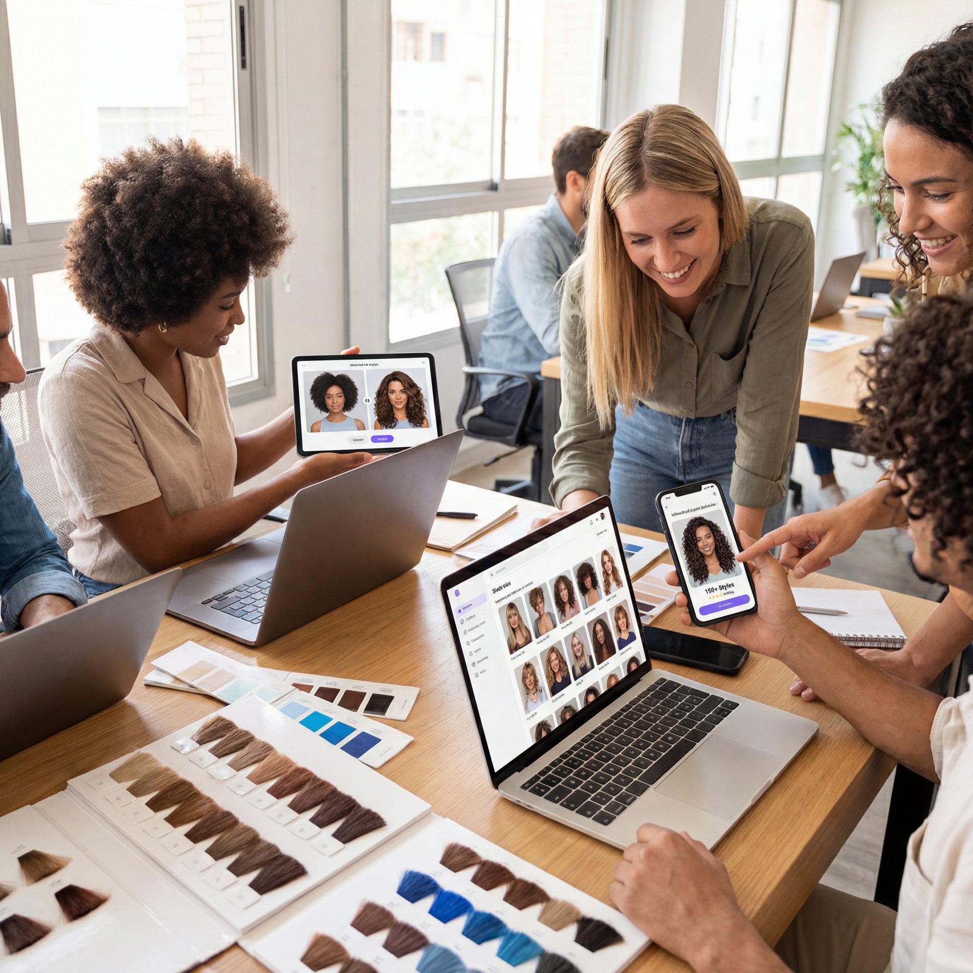 Illustration showing What are the best AI hairstyle changers right now?