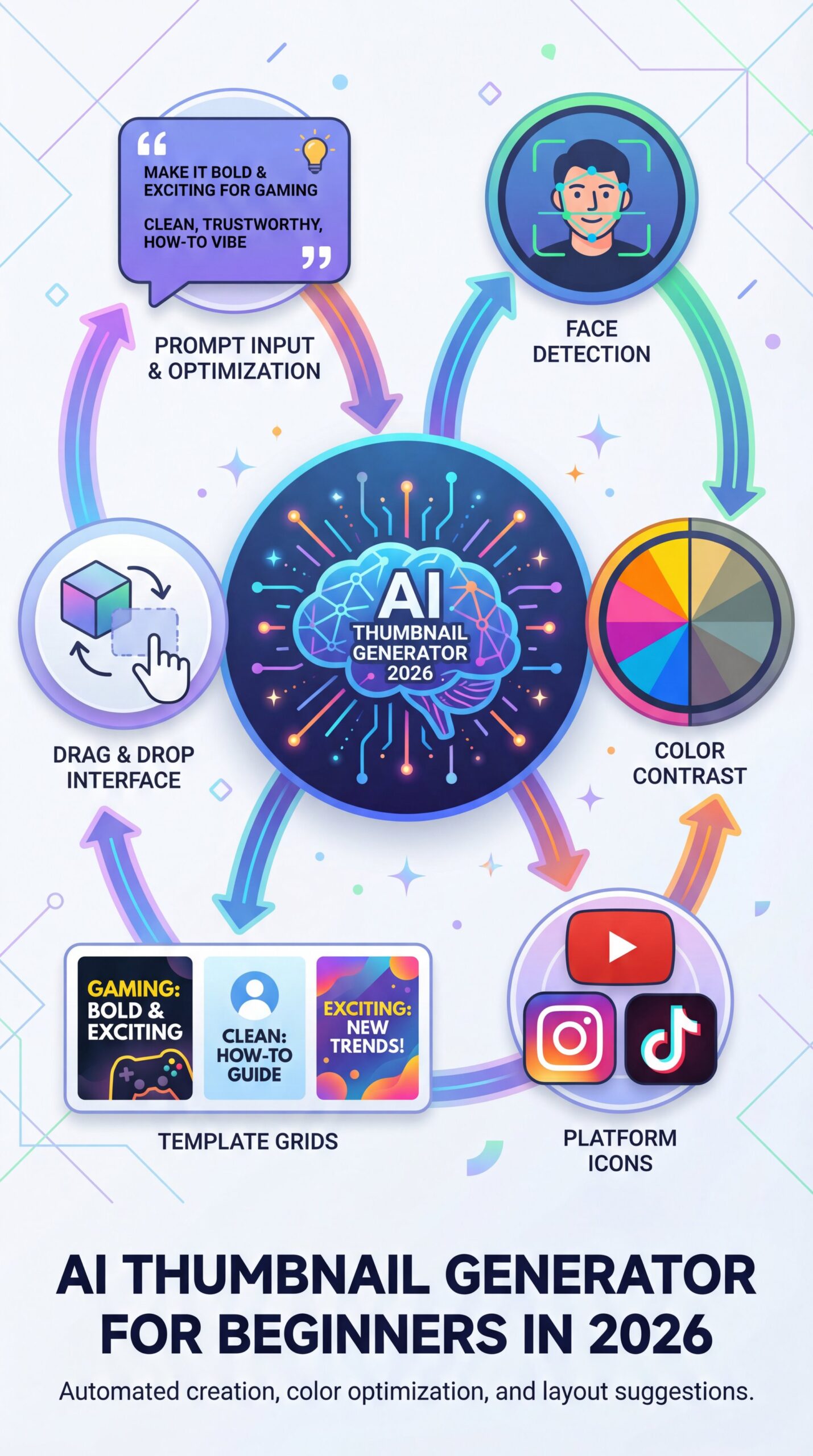 Illustration showing What is an AI thumbnail generator for beginners in 2026?