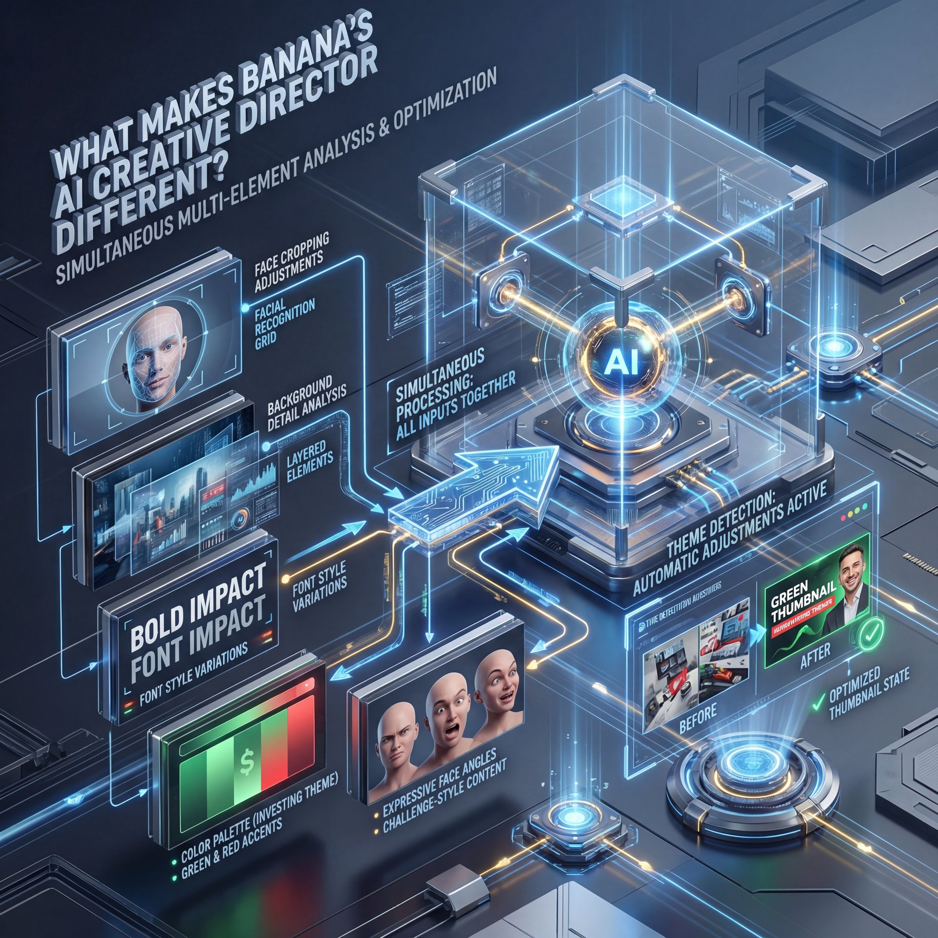 Illustration showing What makes Banana's AI Creative Director different?