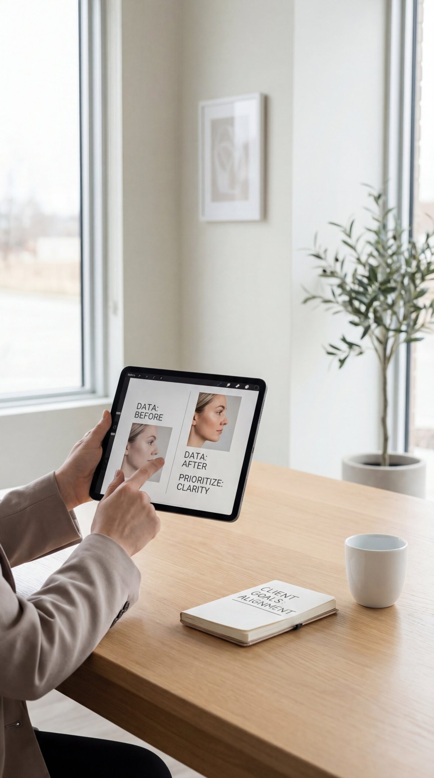 Illustration showing What should professionals prioritize in AI beauty tools?