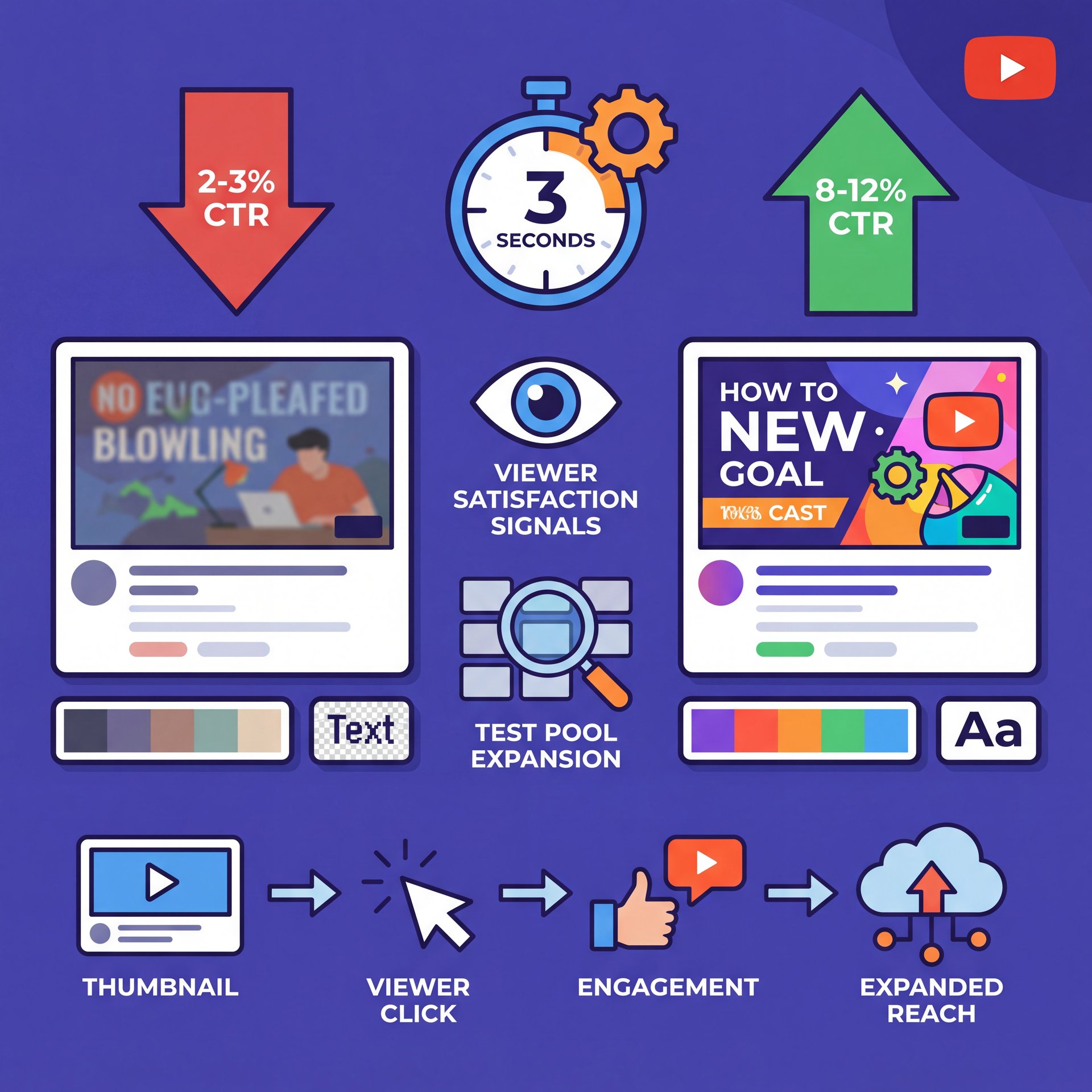 Illustration showing Why do thumbnails decide your video's fate in 3 seconds?