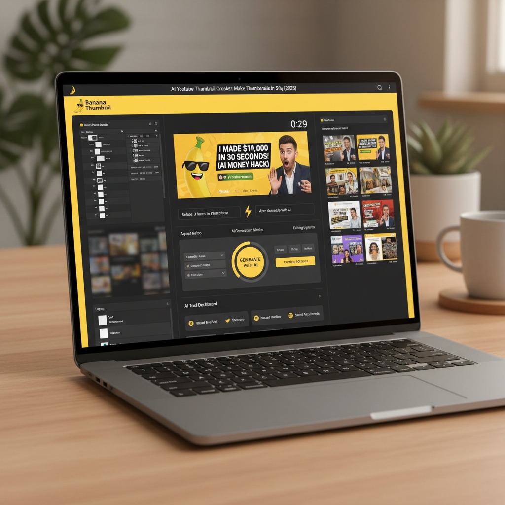 AI YouTube Thumbnail Creator: Make Thumbnails in 30s (2025) - thumbnail click-through rate, YouTube CTR optimization, AI image generation guide