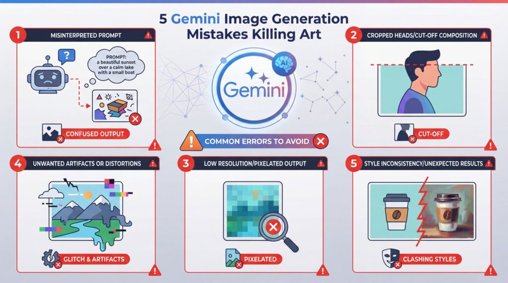 5 Gemini Image Generation Mistakes Killing Art - Nano Banana generator, AI image resolution, aspect ratio control guide