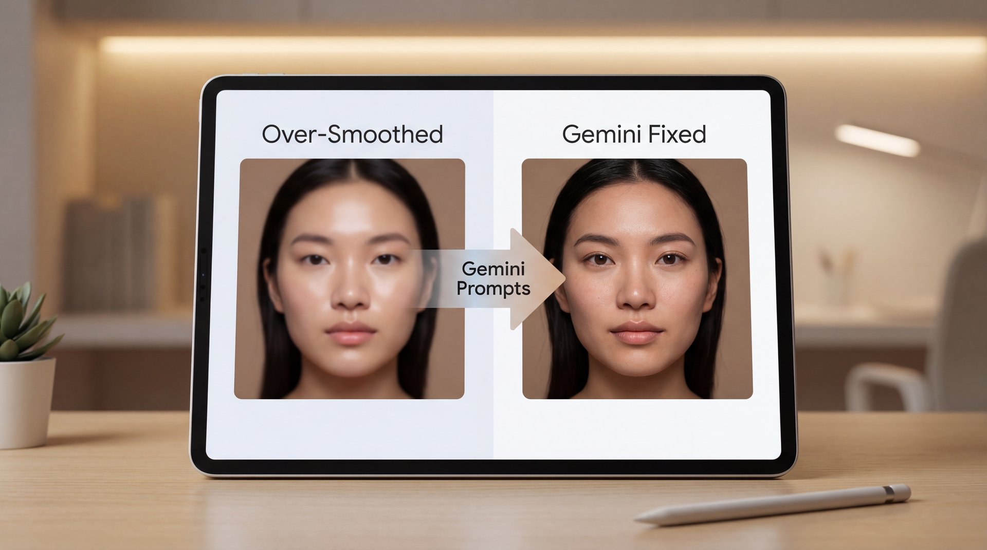 5 Gemini Photo Editing Prompts to Fix Over-Smoothing - multimodal AI editing, portrait retouch prompts, social media portrait optimization guide