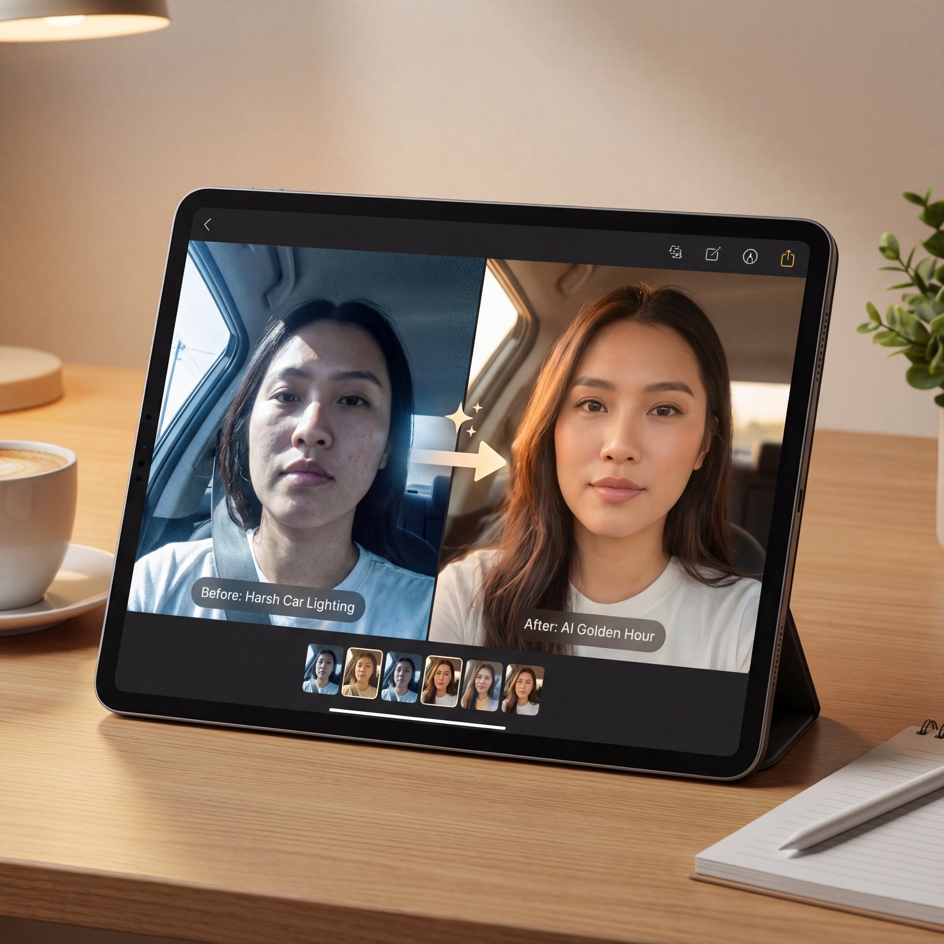 Illustration showing Best Gemini Photo Editing Prompts for Lighting Control (I know, I know)