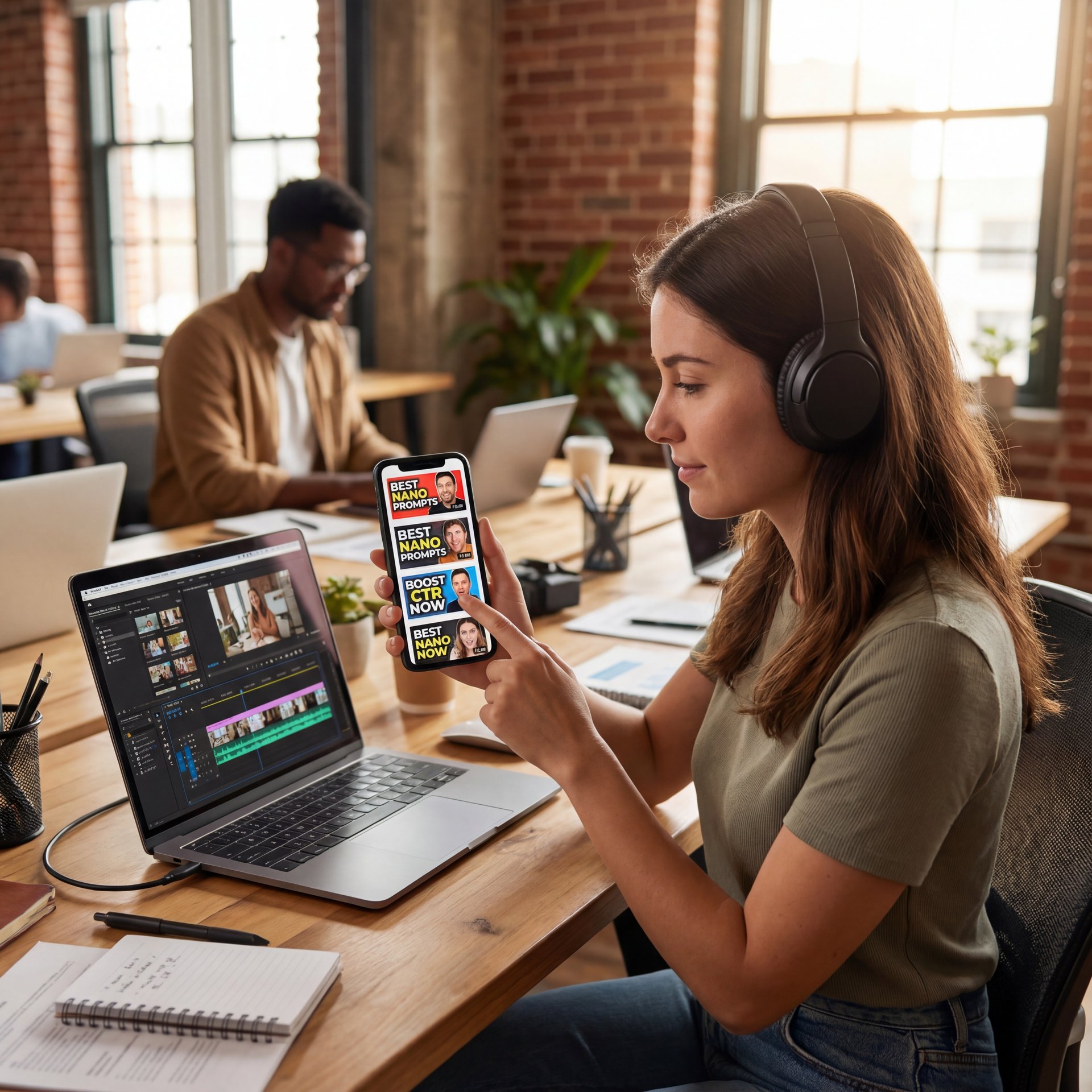 Illustration showing Best Nano Banana Pro prompts for CTR