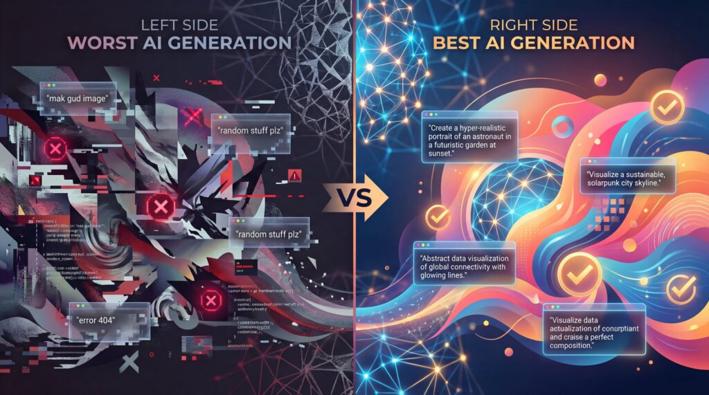 Best & Worst AI Generations: Behind the Prompt - prompt engineering, AI output quality, generative AI results guide