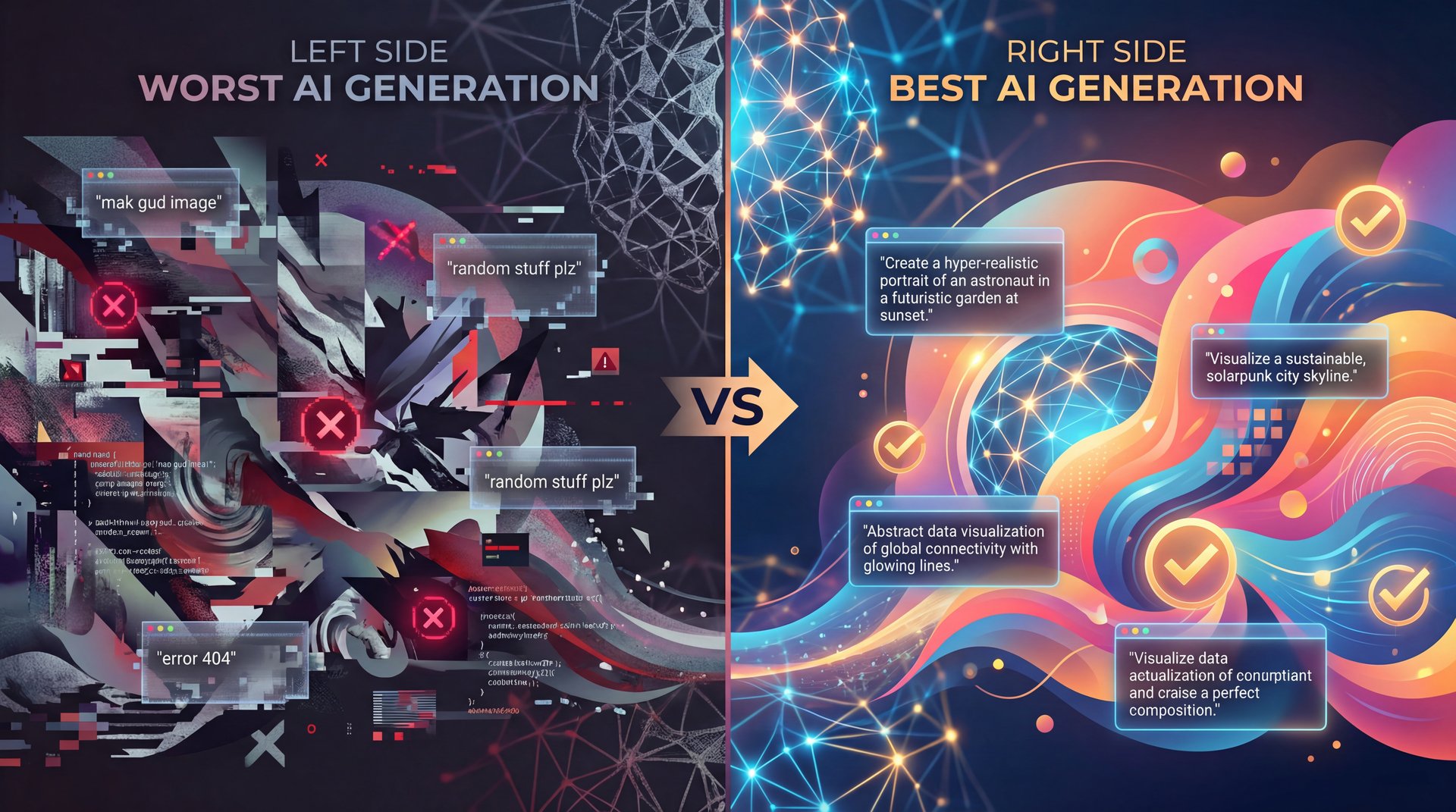 Best & Worst AI Generations: Behind the Prompt - prompt engineering, AI output quality, generative AI results guide