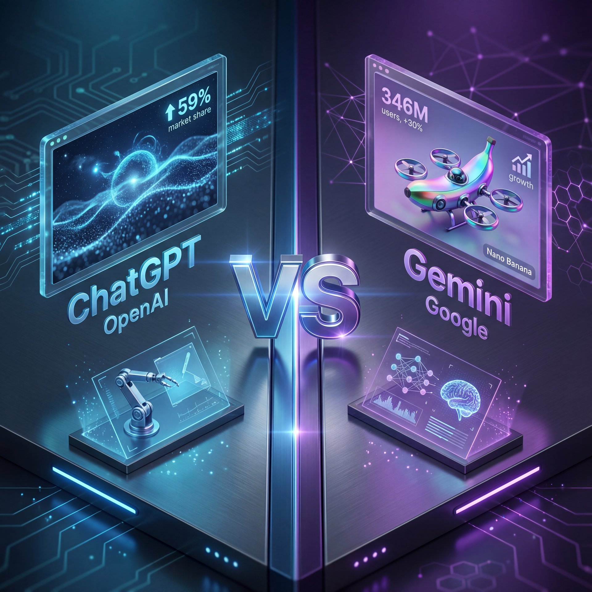Illustration showing ChatGPT Images vs Gemini: Which Draws Better Now?