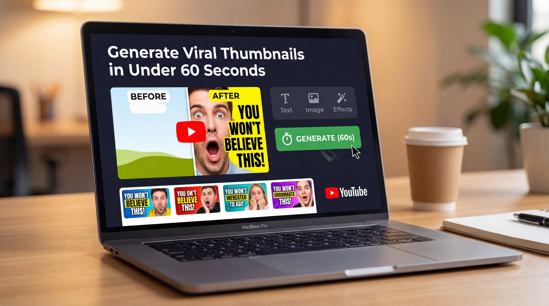 Generate Viral Thumbnails in Under 60 Seconds - click-through rate optimization, thumbnail design automation, AI-powered graphics guide