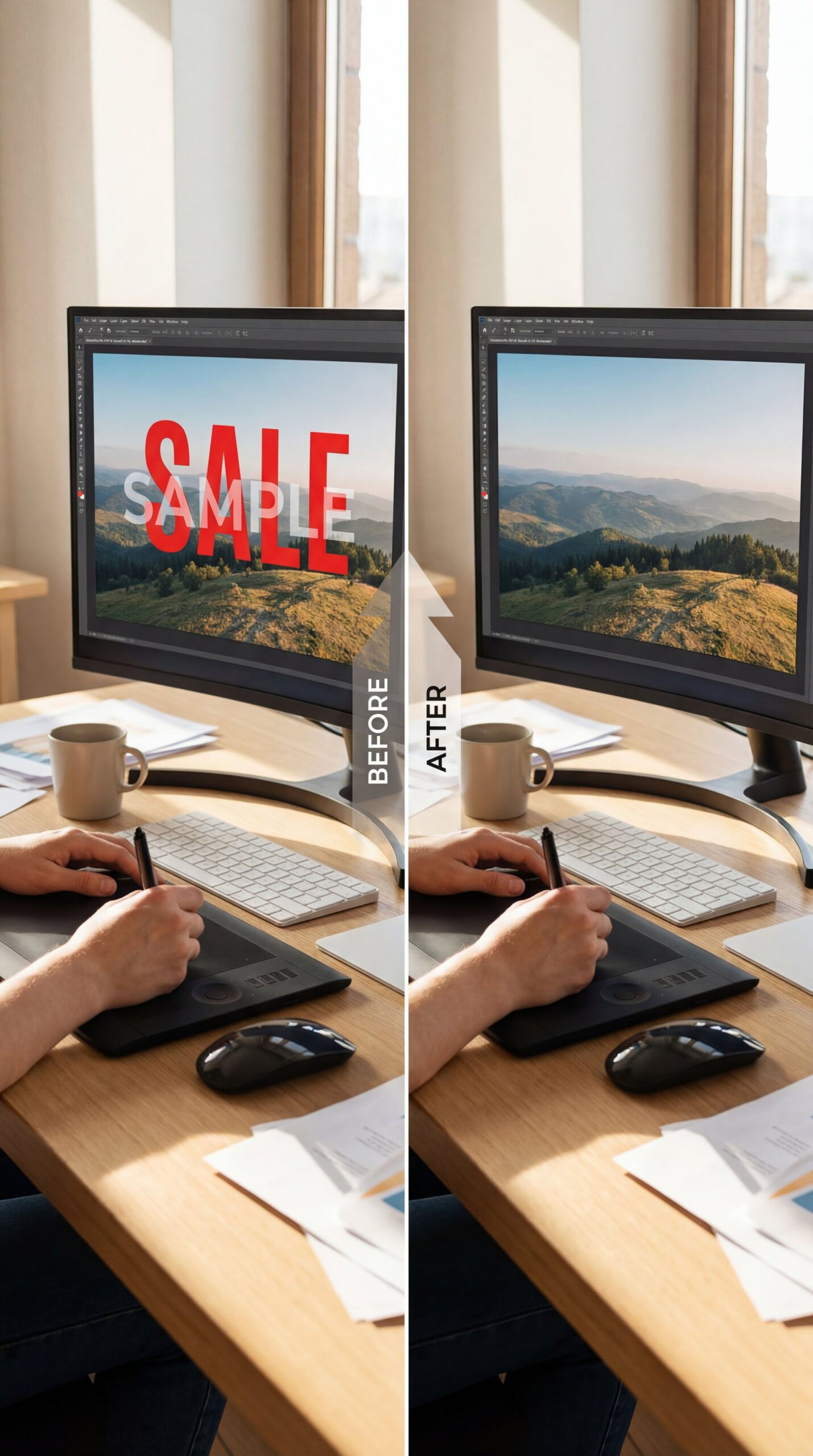 Illustration showing How to Remove Text from Images Cleanly (Step-by-Step)