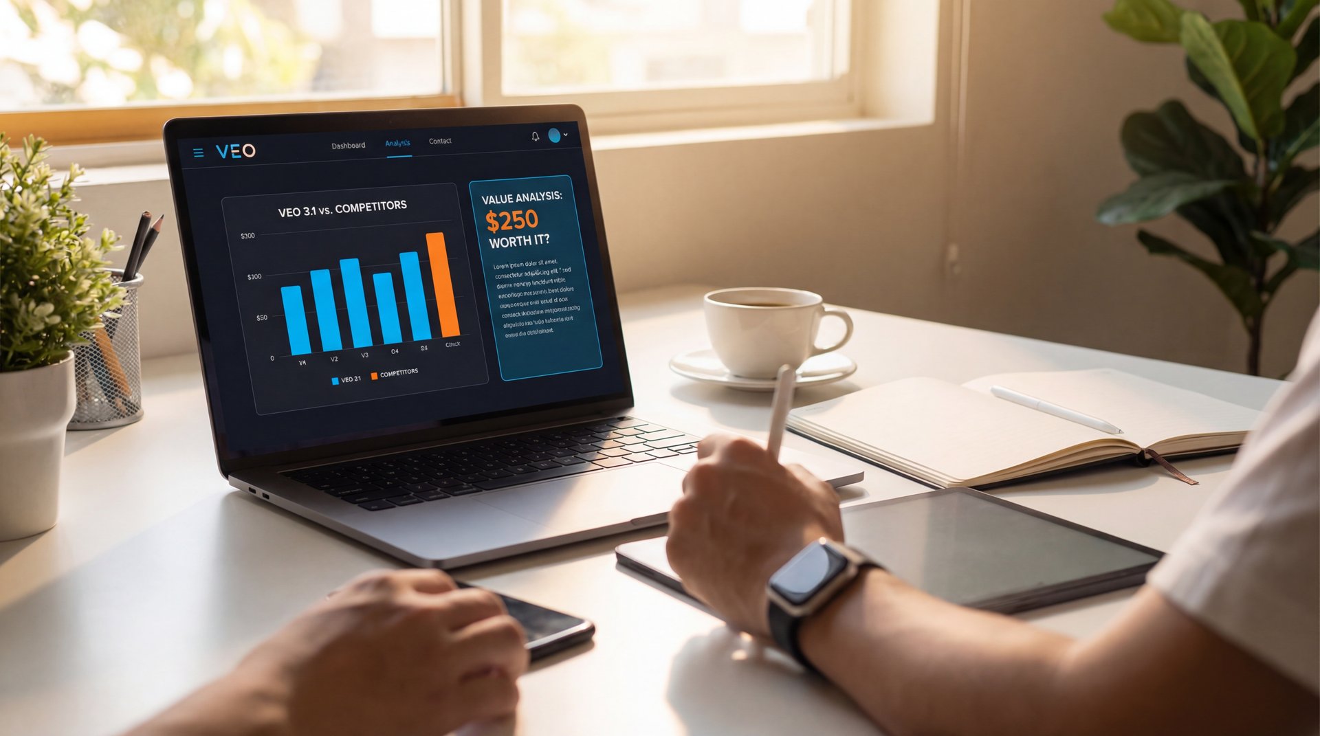 Illustration showing Is Veo 3.1 Worth the $250 Price Tag vs Competitors?