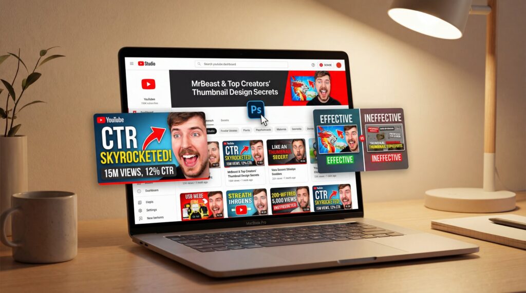 MrBeast & Top Creators' Thumbnail Design Secrets - thumbnail click-through rate, YouTube CTR optimization, thumbnail A/B testing guide