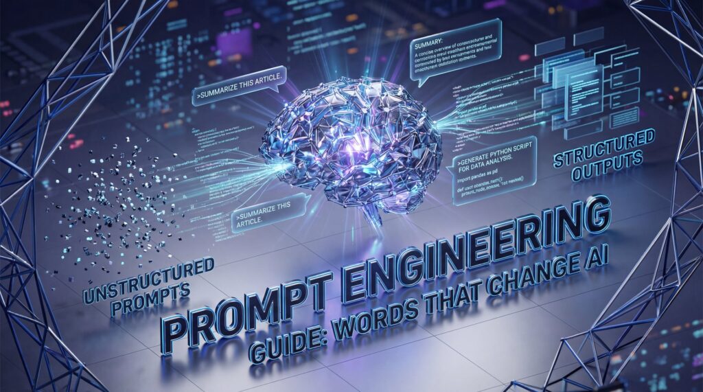 Prompt Engineering Guide: Words That Change AI - generative AI, large language models, prompt optimization guide