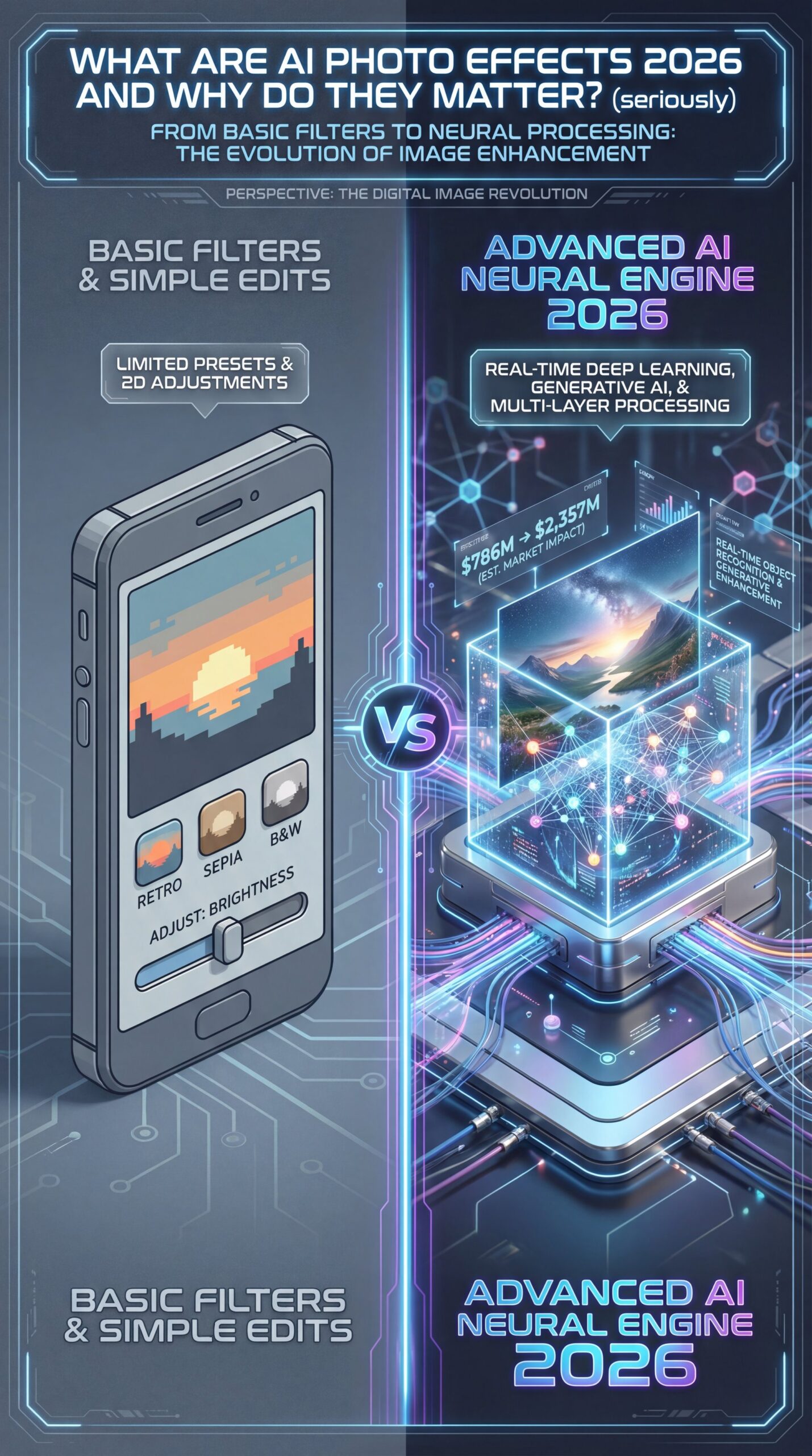 Illustration showing What Are AI Photo Effects 2026 and Why Do They Matter? (seriously)