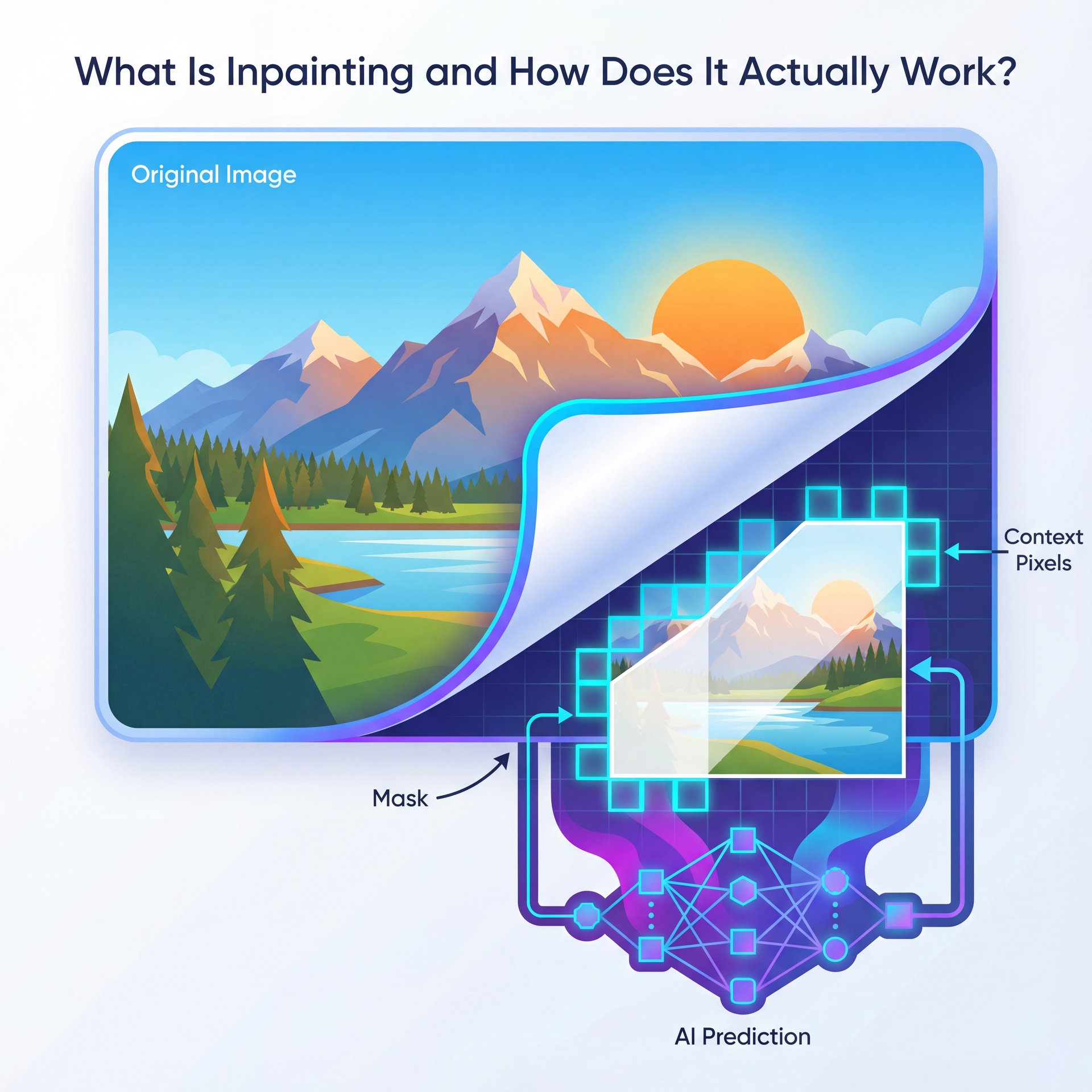 Illustration showing What Is Inpainting and How Does It Actually Work?