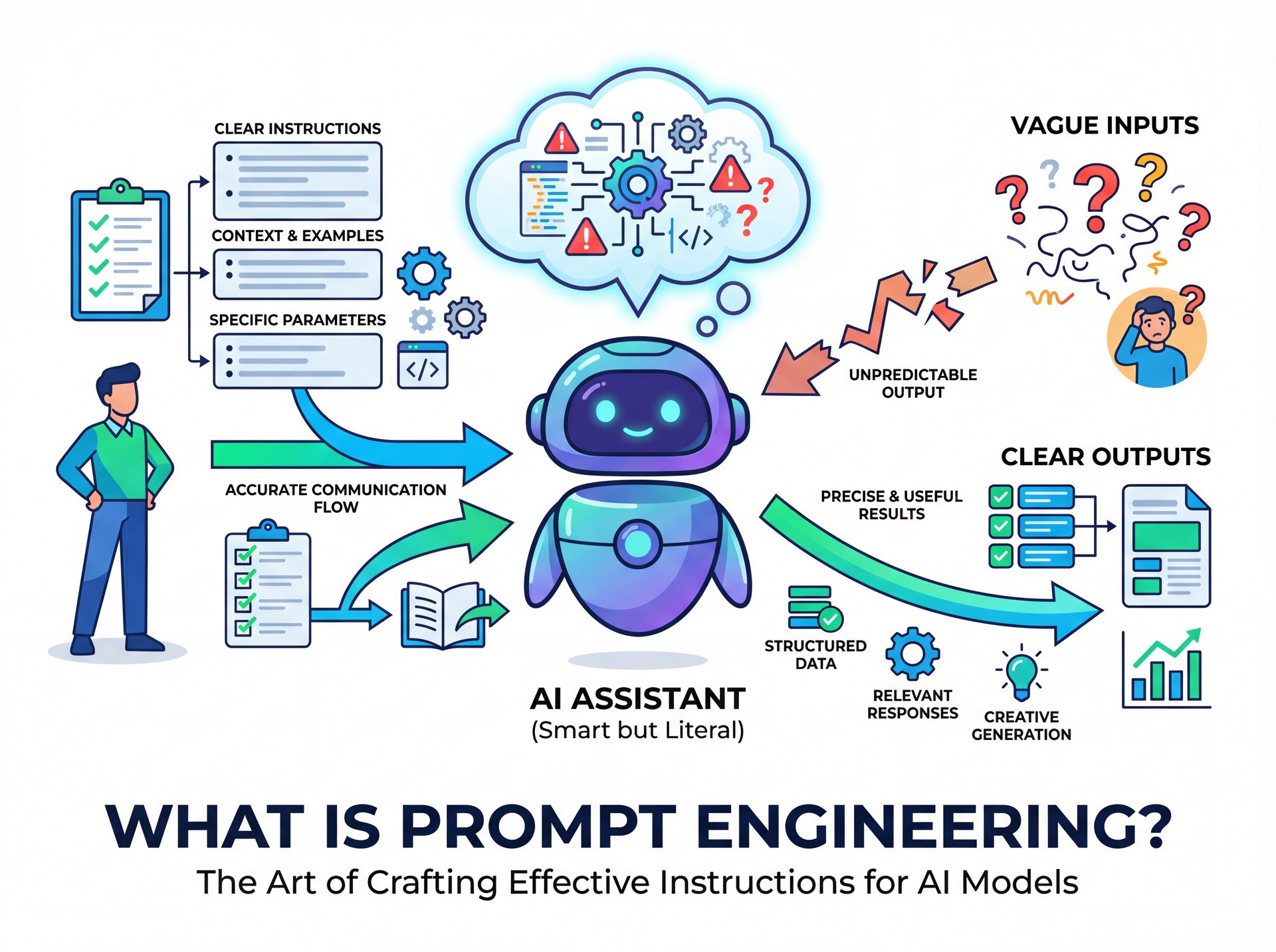 Illustration showing What Is Prompt Engineering?