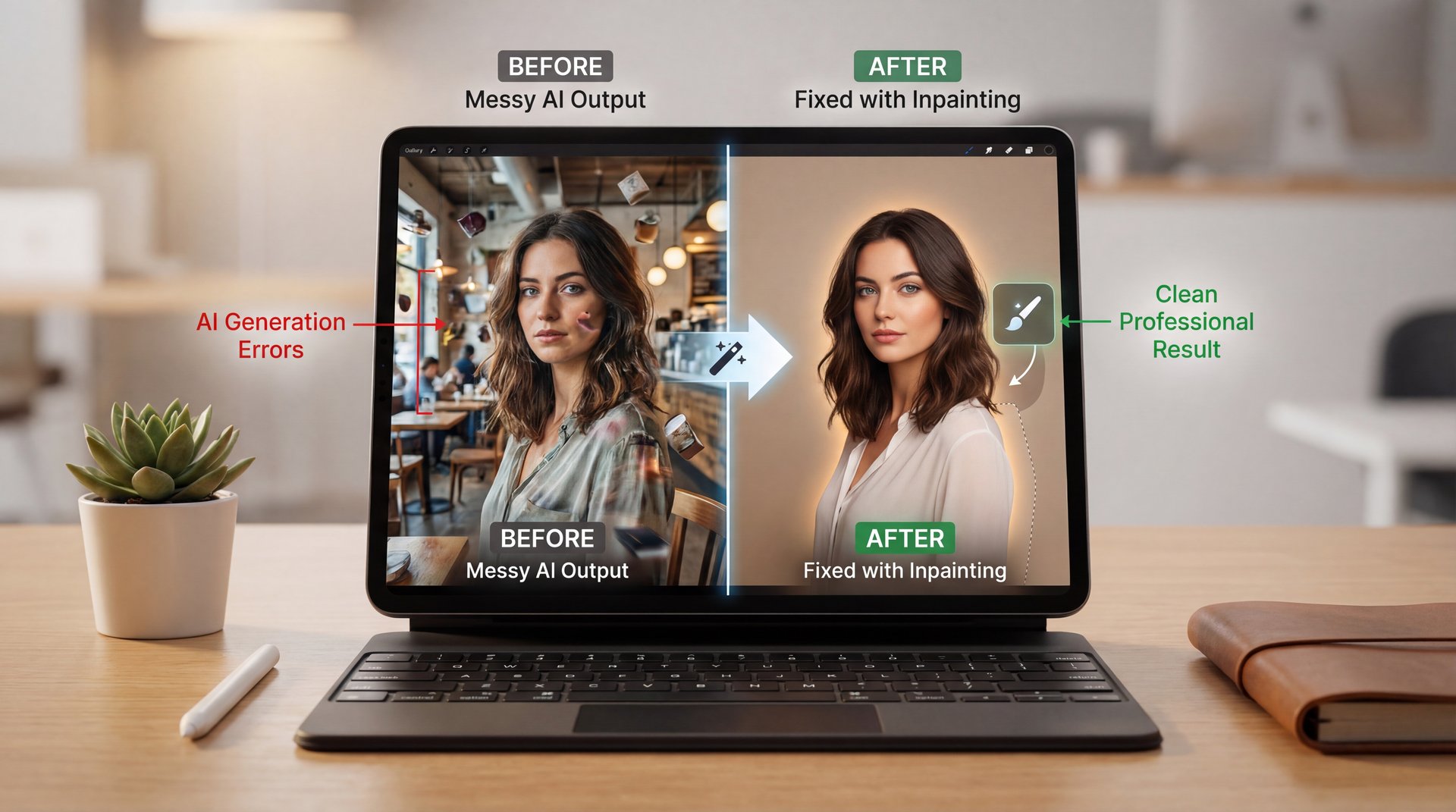 What is Inpainting? Fix Messy AI Backgrounds Fast - generative fill, image masking, selective editing guide
