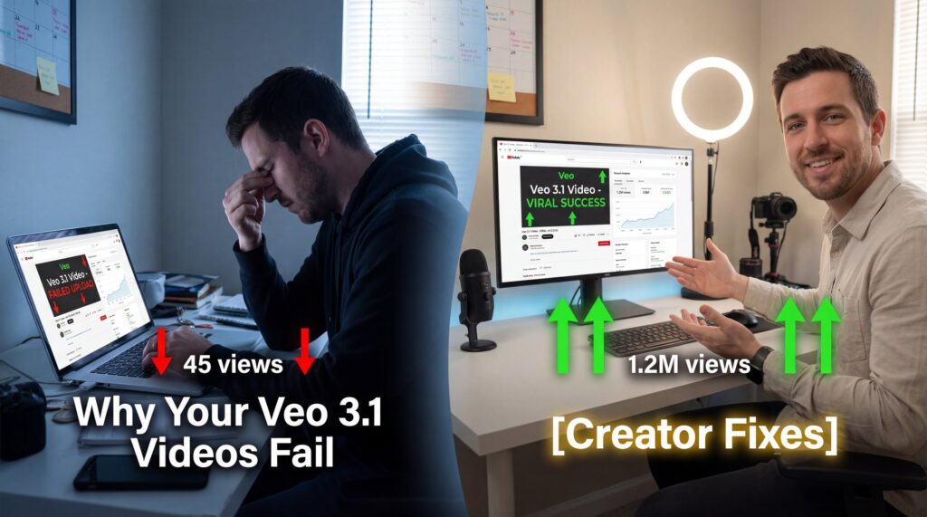 Why Your Veo 3.1 Videos Fail [Creator Fixes] - AI video tools, video retention rate, YouTube thumbnails guide