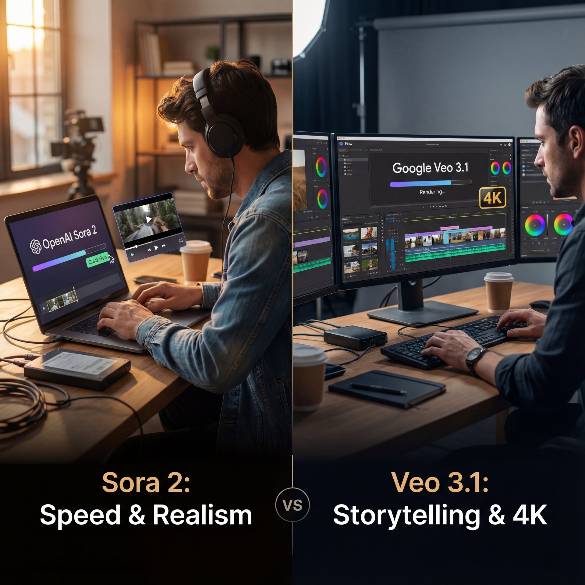 Illustration showing Why pros use Veo 3 as their cinematic AI video generator