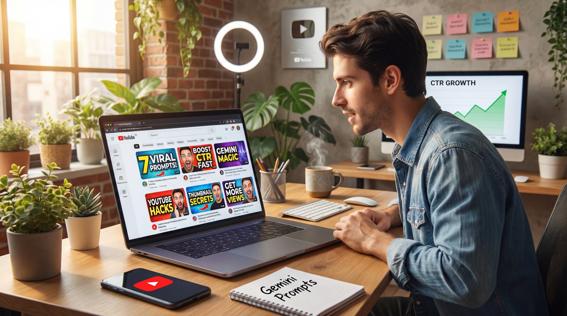 7 Viral Gemini Image Prompts to Boost YouTube CTR - click-through rate improvement, youtube thumbnail design, ai-generated visuals guide