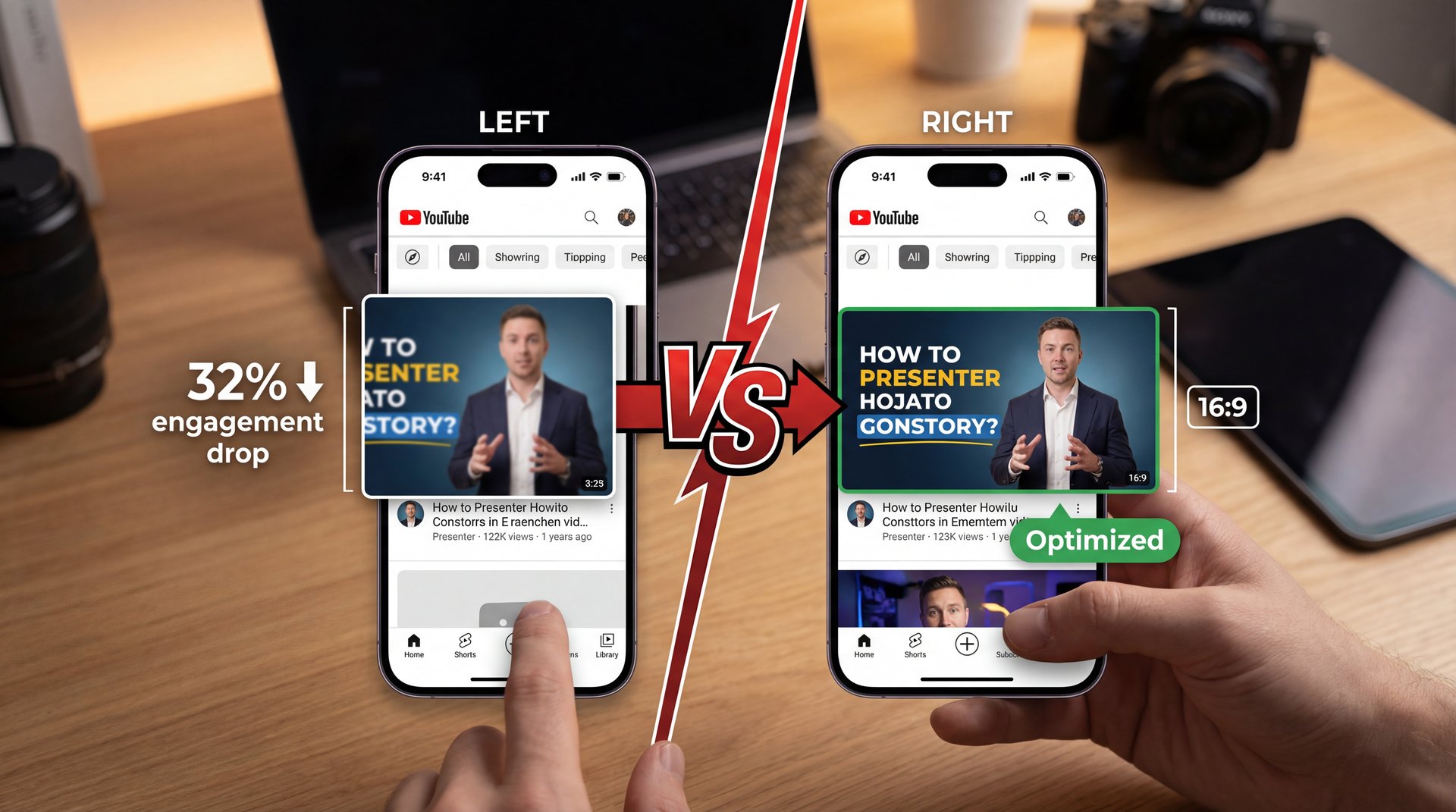Illustration showing How Wrong ChatGPT Image Prompt Ratios Destroy Mobile Engagement