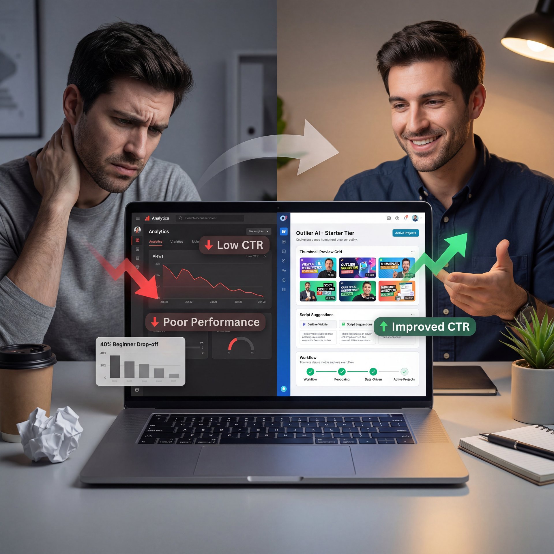 Illustration showing How to Get Started with Outlier AI Features - quick version