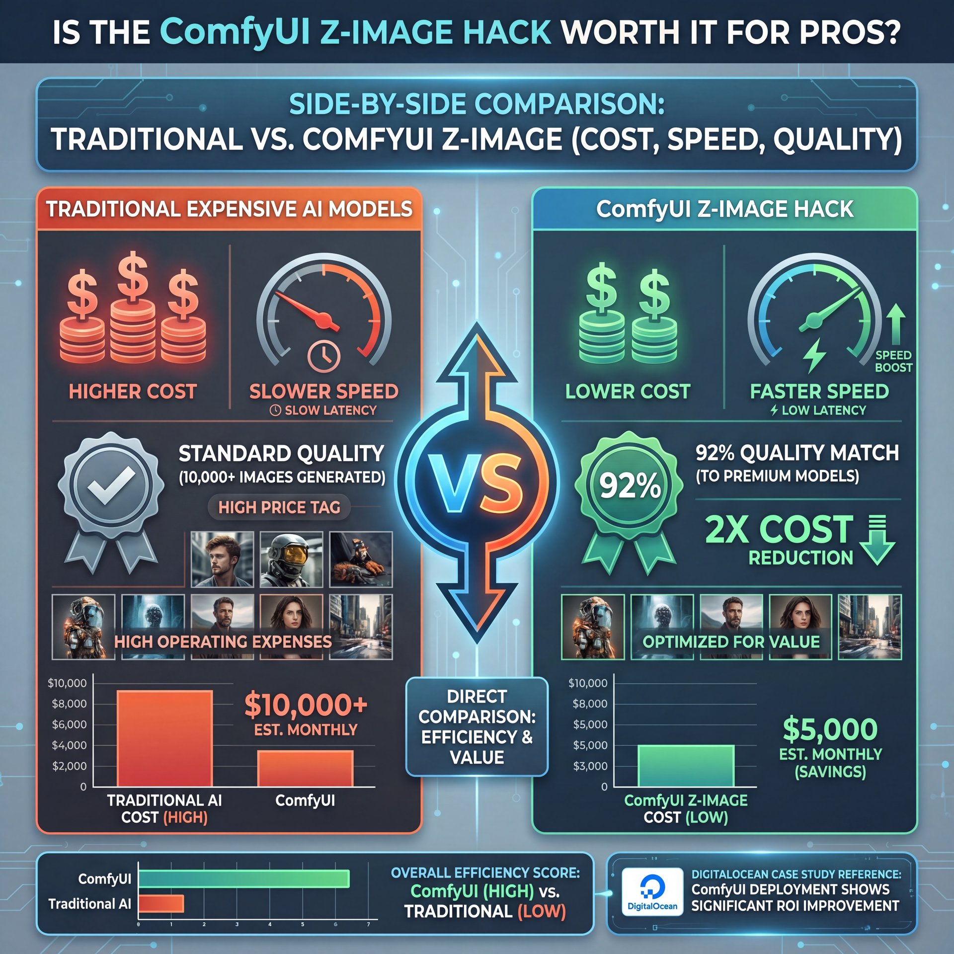 Illustration showing Is The ComfyUI Z-Image Hack Worth It For Pros?