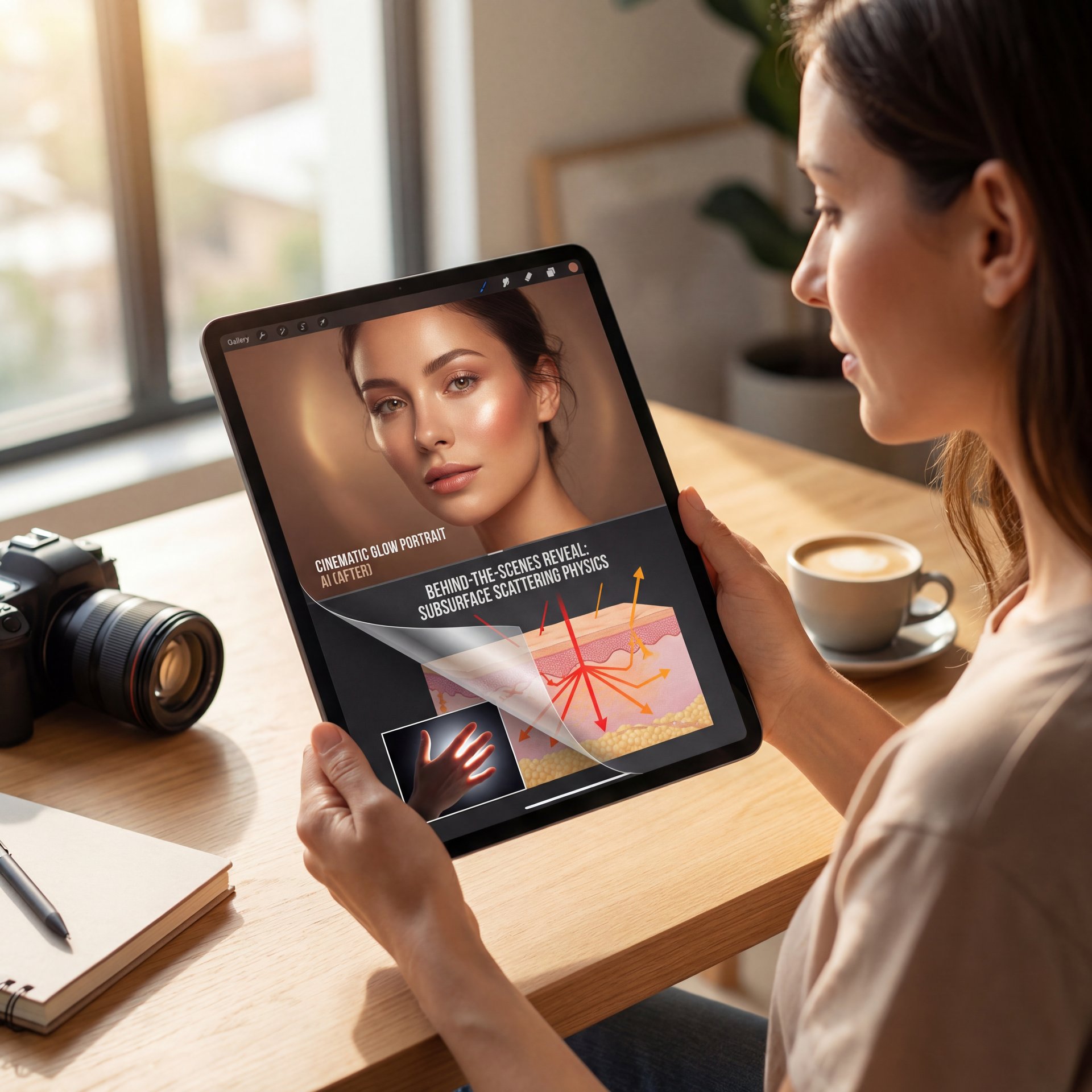 Illustration showing What Is Cinematic Glow Portrait AI Actually Doing?