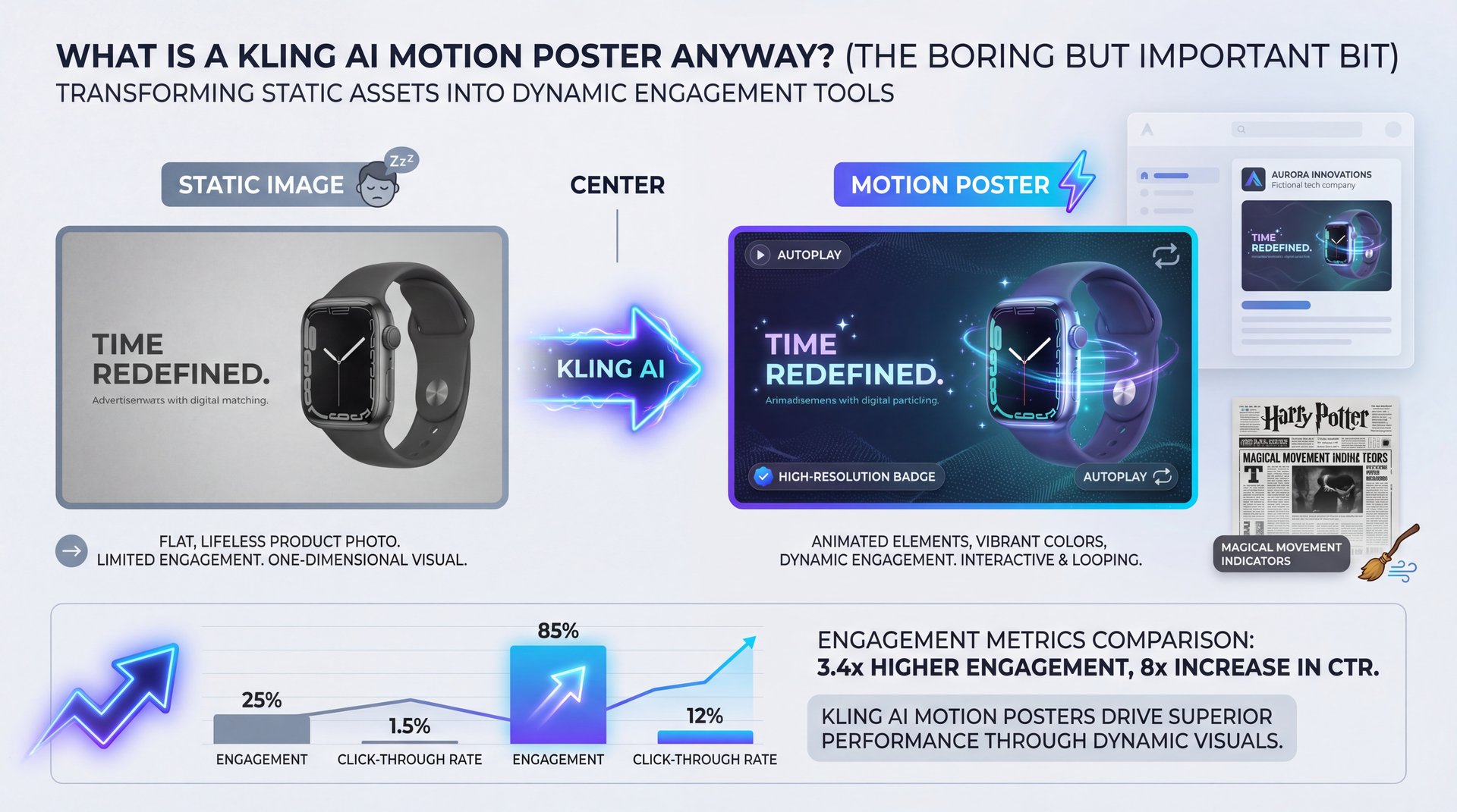 Illustration showing What Is a Kling AI Motion Poster Anyway? (the boring but important bit)