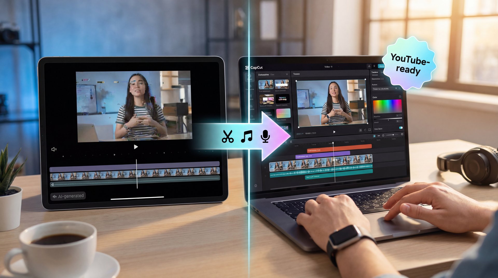 Illustration showing Why Does Editing Matter in Your Sora to YouTube Workflow?