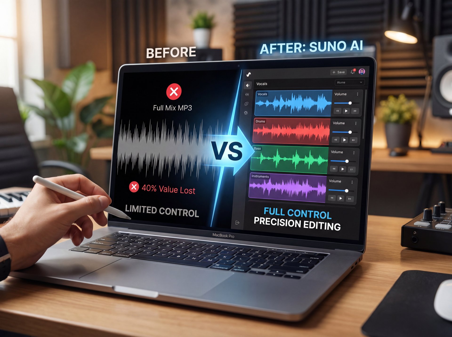Illustration showing Why Ignoring Suno AI Stems Is a Fatal Mistake
