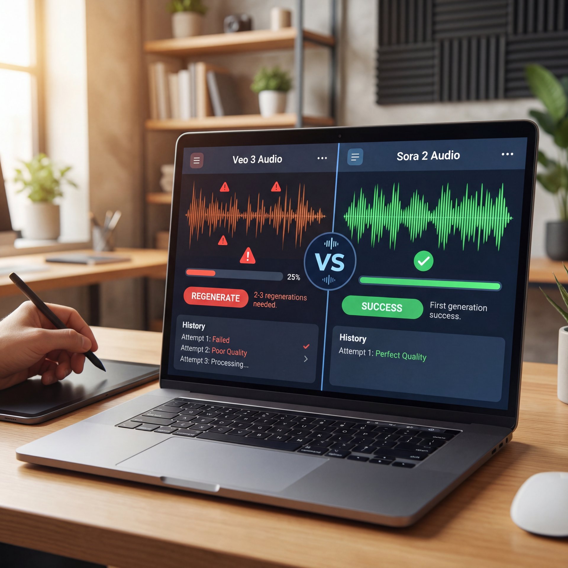 Illustration showing Why Use Sora 2 vs Veo 3 for Audio? The Silent Truth