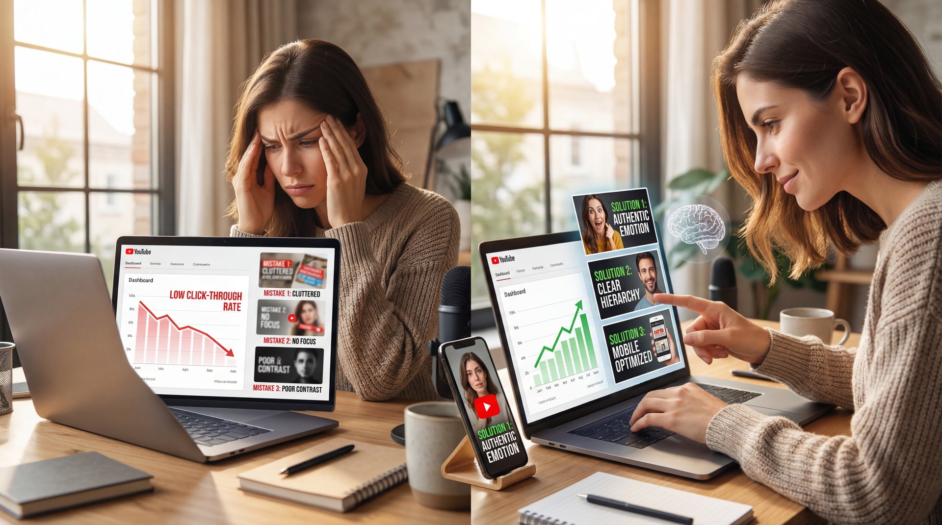 5 Thumbnail Psychology Mistakes Killing Clicks - visual engagement, thumbnail performance, click behavior guide