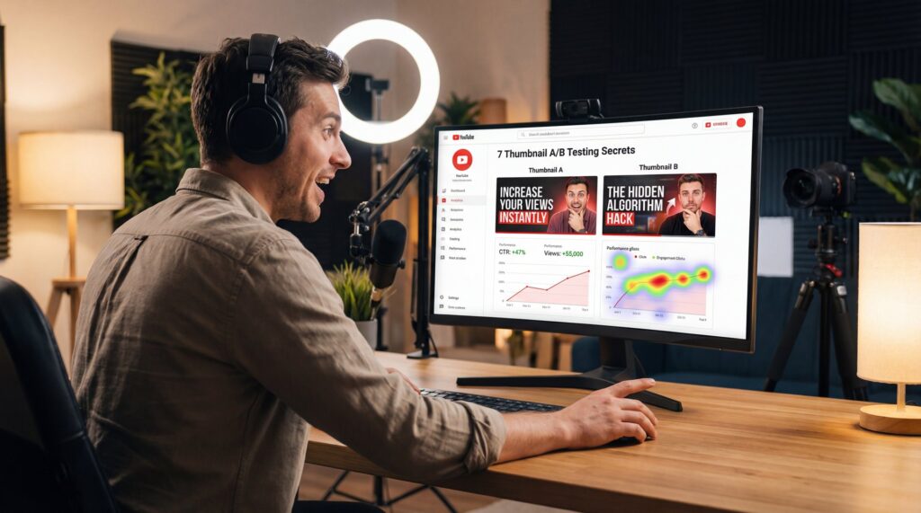 7 Thumbnail A/B Testing Secrets Top YouTubers Use - click-through rate improvement, custom thumbnail performance, thumbnail split testing guide