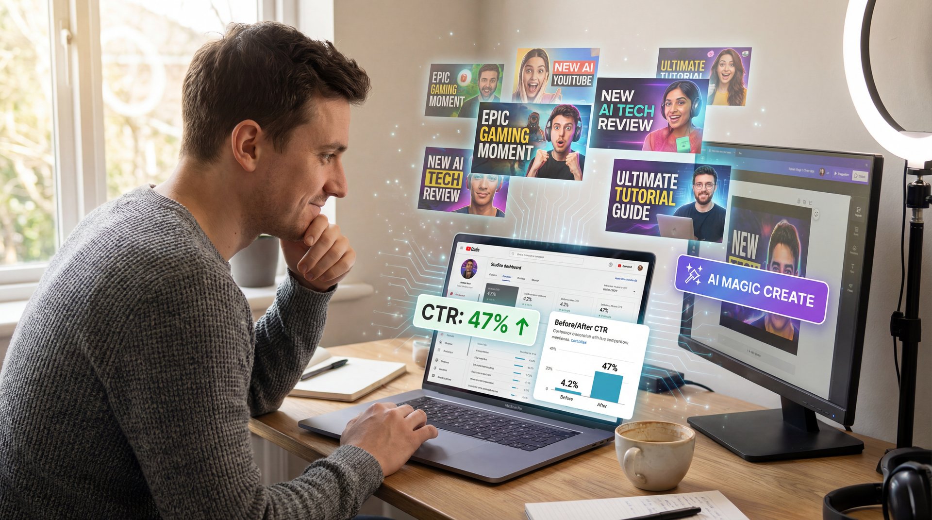 AI YouTube Thumbnails: Boost CTR Up to 20% Fast - click-through rate optimization, mobile thumbnail design, thumbnail creation workflow guide