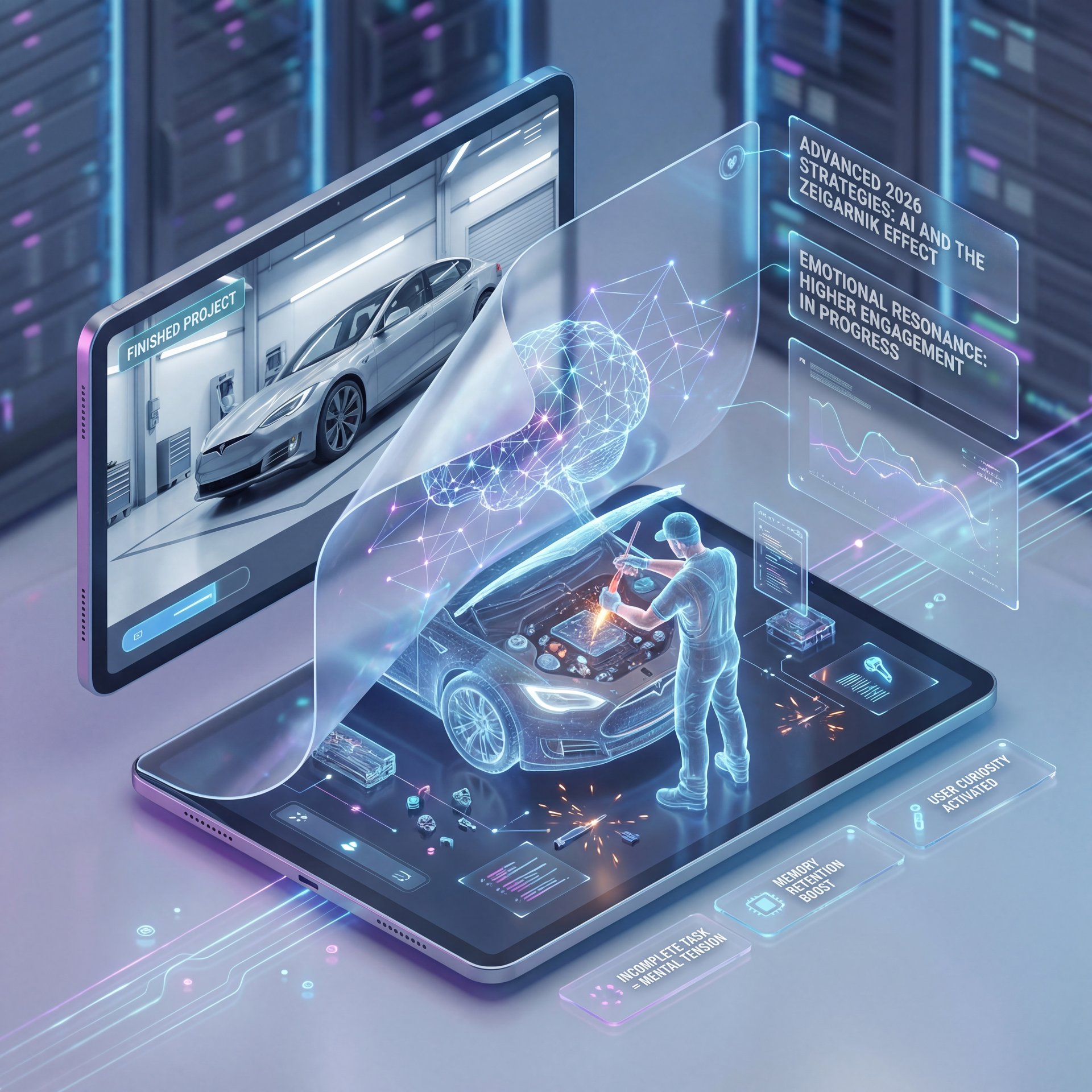 Illustration showing Advanced 2026 Strategies: AI and The Zeigarnik Effect