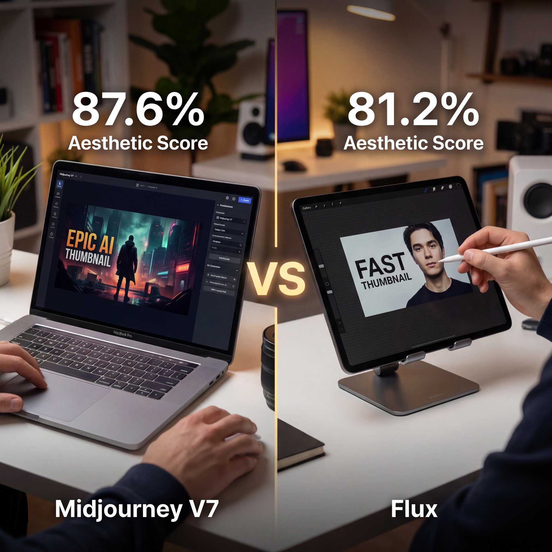 Illustration showing Best AI Thumbnail Generators for Text and Realism