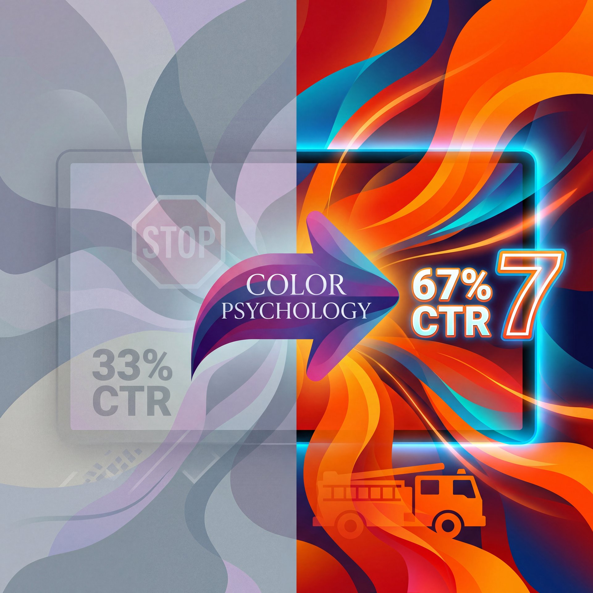 Illustration showing Color Psychology in Thumbnails That Generate Clicks