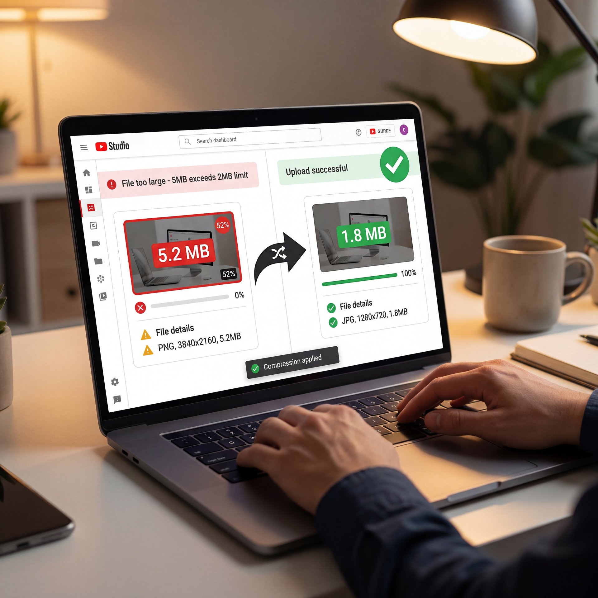 Illustration showing How Big Should Your AI Thumbnail File Actually Be?