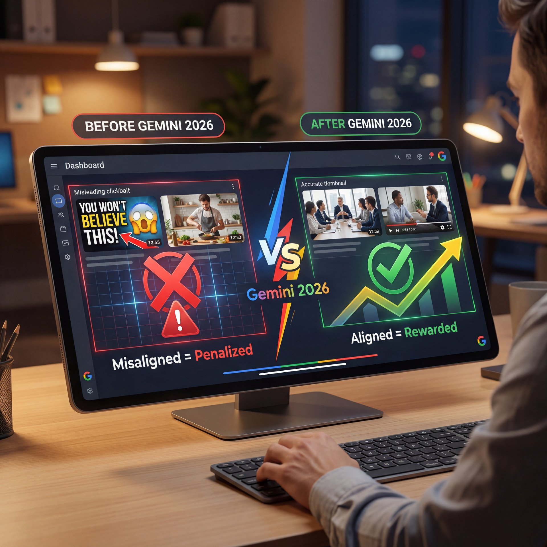 Illustration showing How Gemini Changed the Game in 2026 - quick version