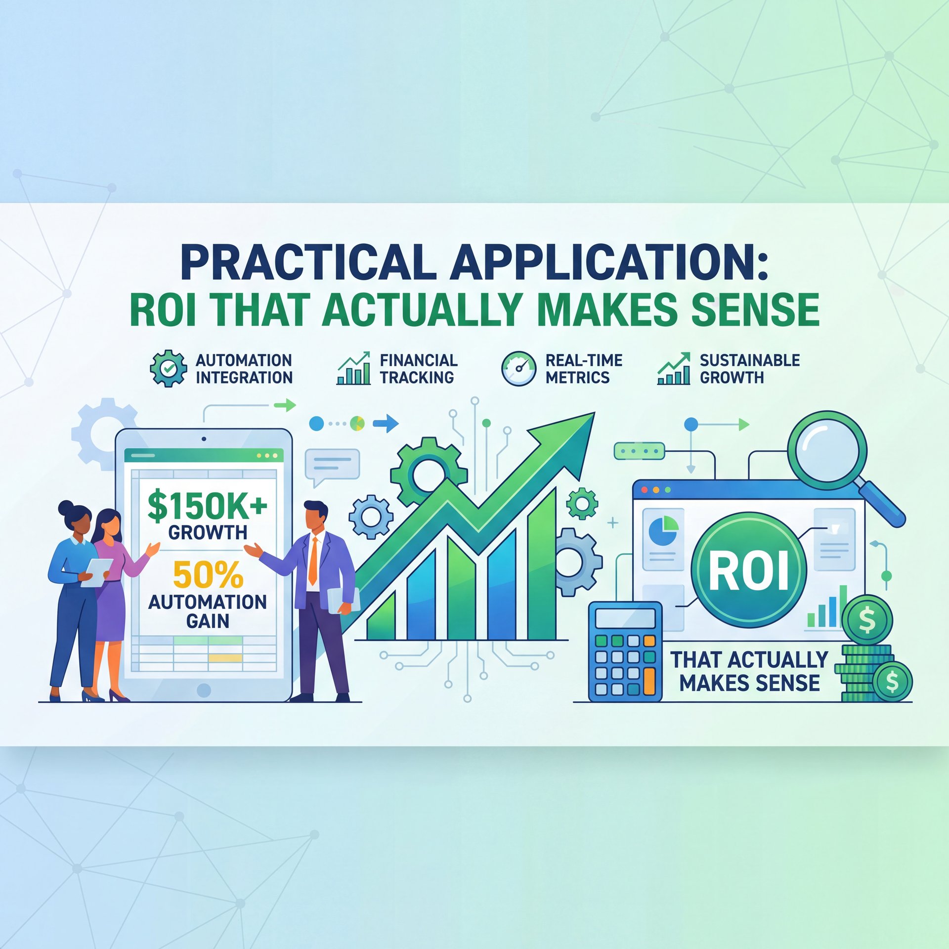 Illustration showing Practical Application: ROI That Actually Makes Sense