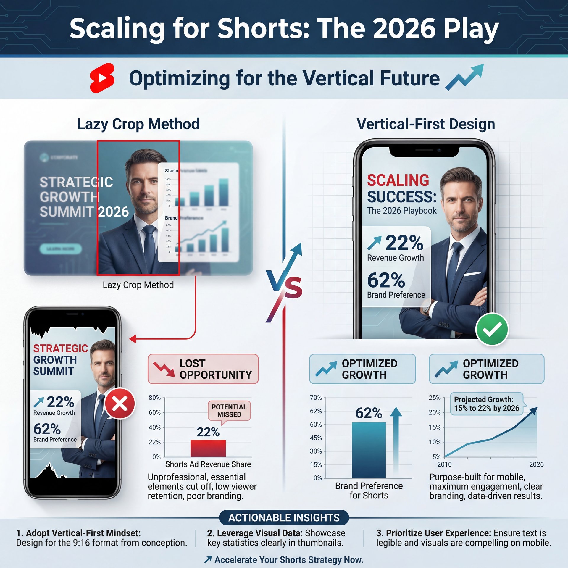 Illustration showing Scaling for Shorts: The 2026 Play