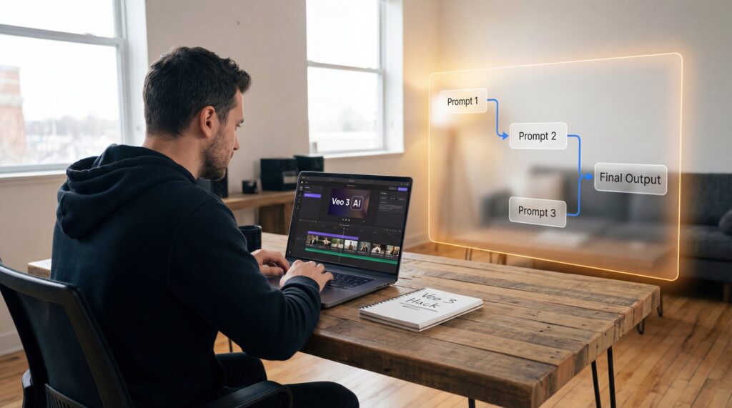 Secret Veo 3 AI Hack Pros Use For Better Videos - latent space interpolation, video generation workflow, AI video creation guide