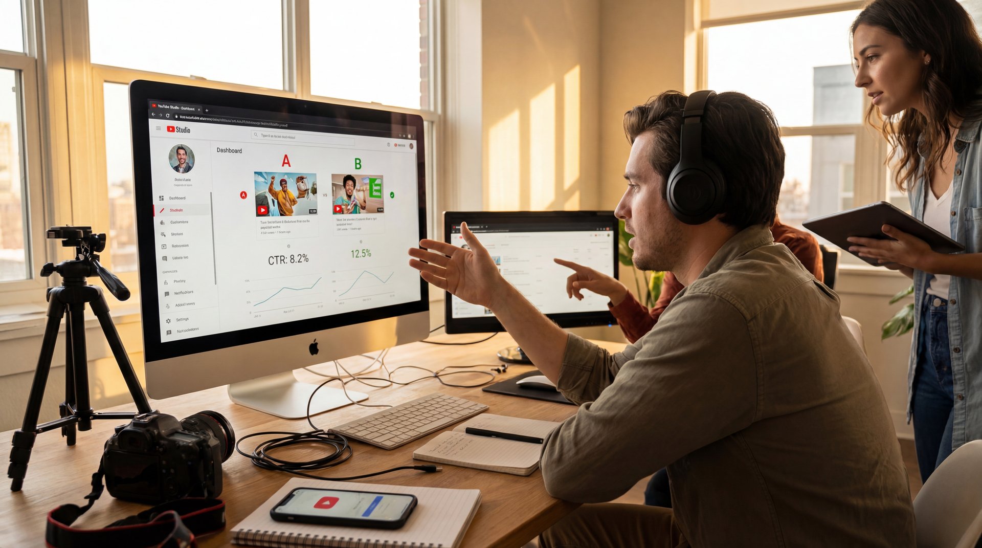 Thumbnail A/B Testing Guide for YouTubers - click-through rate, thumbnail variants, custom thumbnails guide